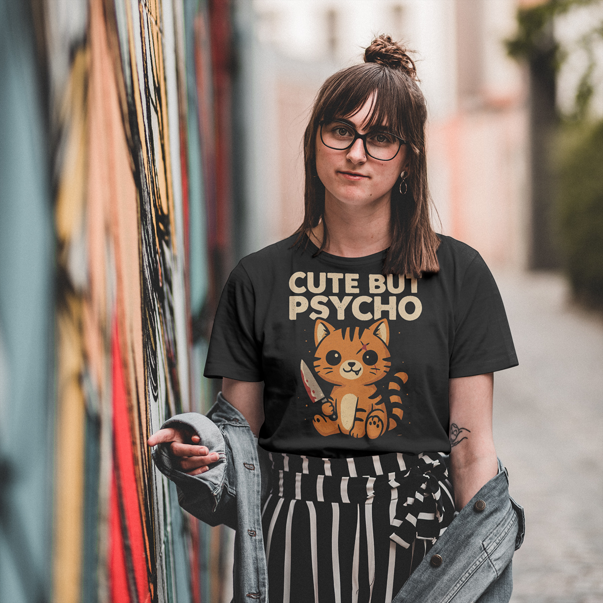 Cute But Psycho Cat Shirt